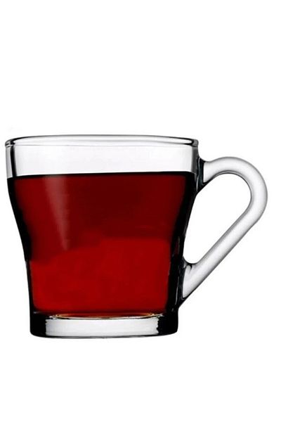 Paşabahçe 55233 Chroma Tea Cup with Handle Set of 2