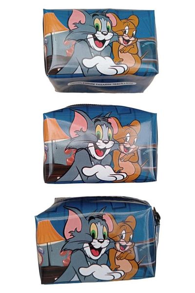 DZC KUZENLER AVM Tom And Jerry GABLE COIN WALLET SET OF 3 CHILDREN'S bag with zipper