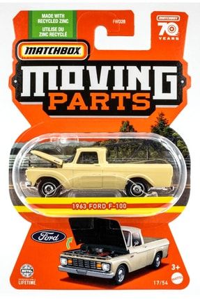 Matchbox 1963 Ford F 100 Moving Parts 70 Years 17 54 Ac l r Parcalar Metal Araba FWD28 Fiyat Yorumlar Trendyol
