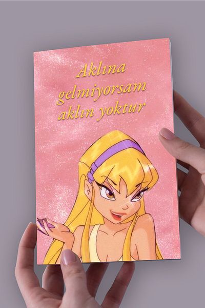 Namgo Stella Winx Hello Kitty - Caiet A5 fără linii, 50 de coli