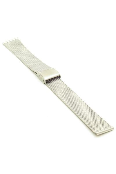 onlinekordon Fine Weave Stainless Steel Mesh Watch Band Strap 16mm