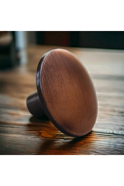 Dizaynhouse Large Copper Button Handle 35 mm Diameter Copper Button Handle for Cabinet and Drawer