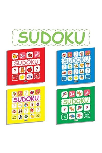 Teleskop Popüler Bilim Çocuklar İçin Sudoku Seti 4 Kitap Takım