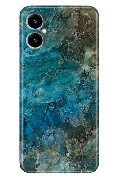 omix X5 Compatible Case Silicone Patterned Illustrated Uv Cover Blue Marble