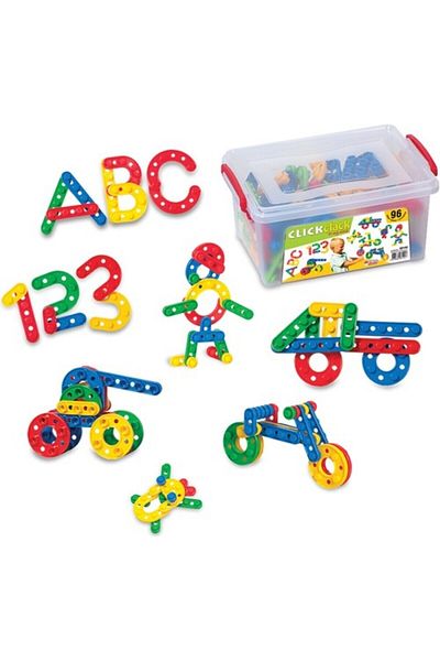 DEDE Toy Clack Lego Puzzle Small Size Box 96 Pieces 03144