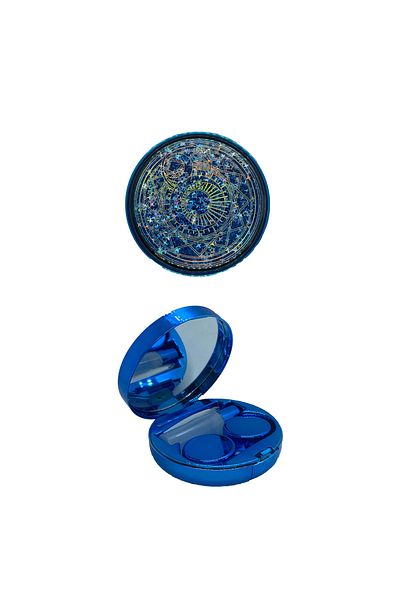 Labella Compass Lens Container Blue