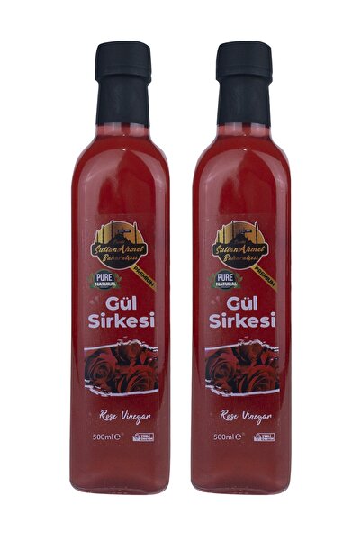 Tarihi SultanAhmet Baharatçısı Gül Sirkesi %100 Katkısız 2'li Set (doğal Ferm...