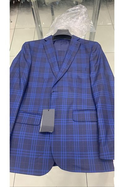 MASSARO Slim Fit Wool Suit Set