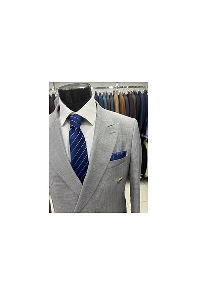 MASSARO Battal Double-breasted Suit Dress (tie gift)