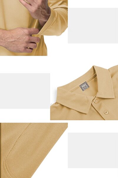 GHASSY CO. Ghassy Co. Ανδρικό μπλουζάκι πόλο γκολφ Τζέρσεϊ Pike Performance Tactical Military μακρυμάνικο μπλουζάκι