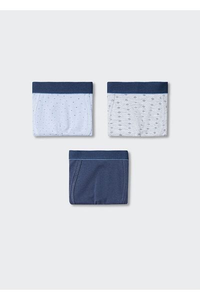 MANGO Kids Boxer albastru pentru copii