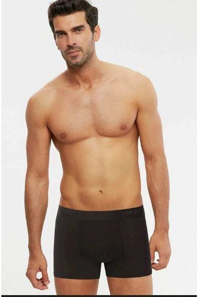 Kom Colin Cotton 2 Piece Ανδρικό Boxer Μαύρο