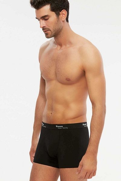 Kom Ανδρικό χτενισμένο βαμβακερό Lycra Compact Tight Short Boxer 4 τεμαχίων
