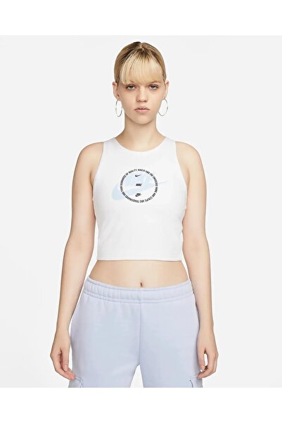 Nike Αθλητικά ρούχα με γραφικά σχέδια, συντομογραφημένο γυναικείο μπλουζάκι /...