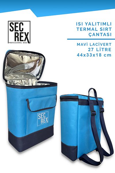 SECREX Θερμική τσάντα Θερμομονωμένη 27 λίτρων Camping Beach Picnic Thermos Thermal Backpack