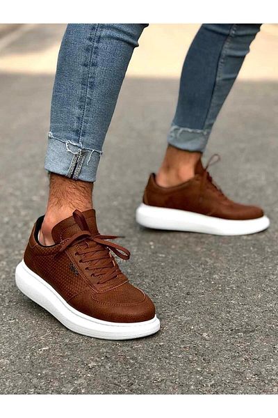 Knack High Sole Casual Shoes 042 Tan