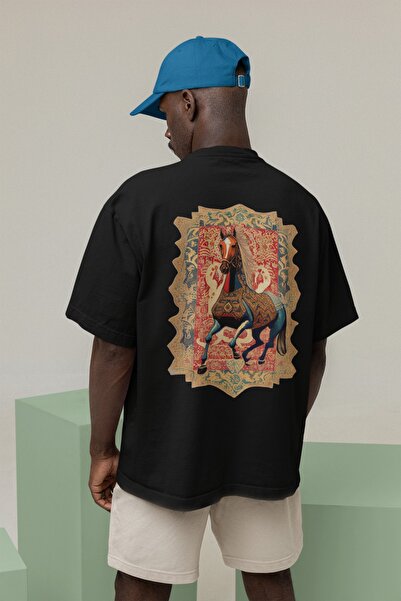 Adrift Etnički dezen Unisex Oversize kroj T-shirt - Strpljenje u obrascima
