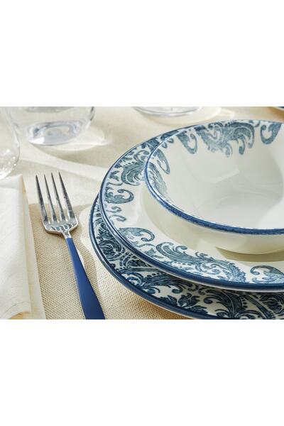 English Home Hypnos Porselen Yemek Takımı 8 Parça 2 Kişilik Lacivert