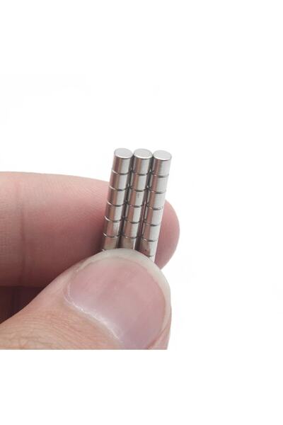 Hdg 20 Adet Silindir Küçük Neodyum Mıknatıs Magnet d 3x3 mm