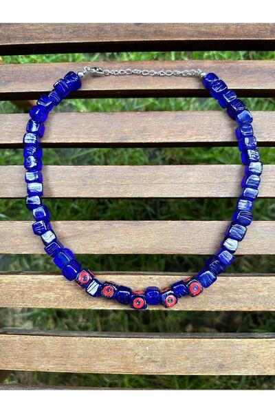 wanwa aksesuar قلادة سيريناي باللون الأزرق الداكن