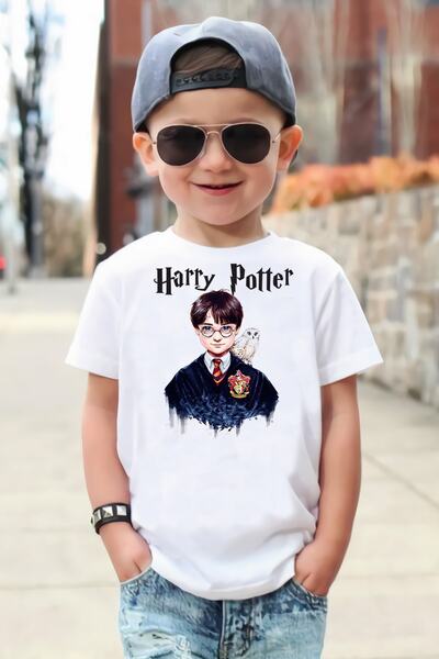 ScubaPromoTurkey Παιδικό μπλουζάκι Harry Potter Organic Printed Πλεκτό Λευκό ...