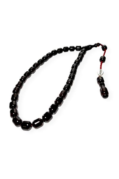 TAŞHAN Kapsül Kesim Usta İşçilikli Bordo Kehribar Tesbih