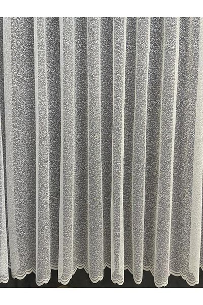 Cortibo Athens Jacquard Patterned Tulle Curtain (No Pleats)