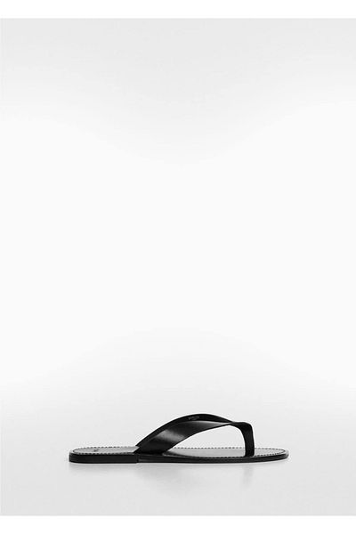 MANGO Man Leather banded sandals