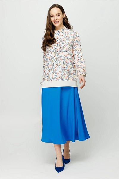 Esswaap - Ivy Patterned Skirt Blouse Set
