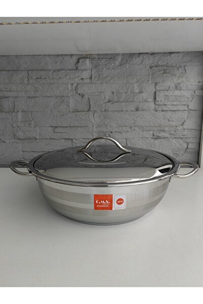 ALANYA HOME DECOR CAPSULE BOTTOM STAINLESS STEEL POT 7.1LT KAPSÜL ALTLI PASLA...