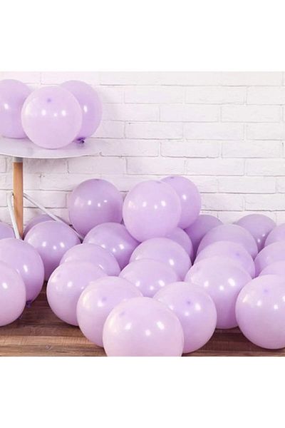 FOKUL 30 Pieces Purple Macaron Pastel Color Matte Balloon