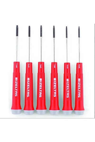 İzeltaş 6 Parça Elektronikçi Tip Torx Klemens Tornavida Seti