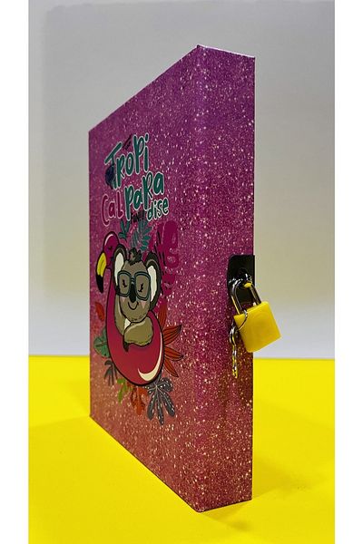 karinabest Koala Summertime Fun Locked Boxed Daily Keepsake Notebook 20x14x3 cm Lined Notebook
