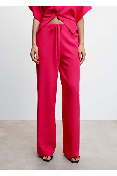 MANGO Woman Düz Kesim Dökümlü Pantolon