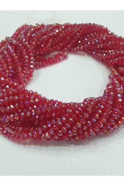 CRYSTALSHOP Crystal Beads - 4mm Red (( 10 Series ))