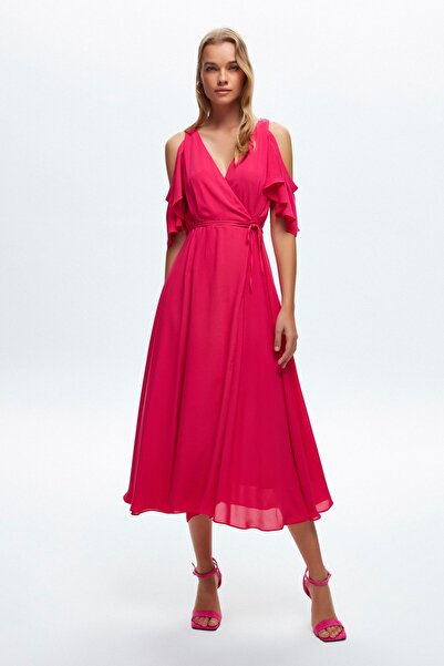 Love My Body Tie-Up V-Neck Dress