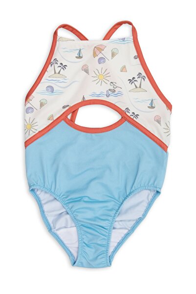 Ozmoz By Mukadder Özden Reborn UV Protection Recycle Girl's Swimsuit