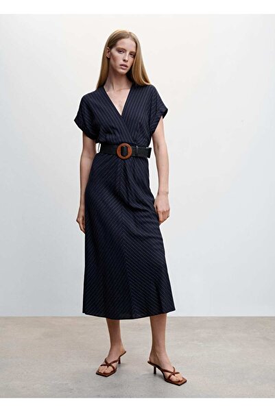 MANGO Woman Φόρεμα με ρίγες