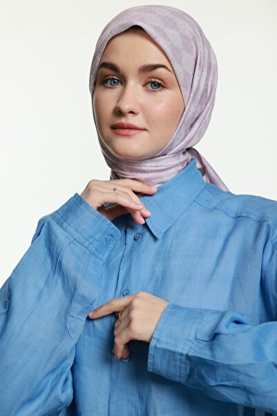 Modakaşmir Mk Dama Памук Шарф Ліла