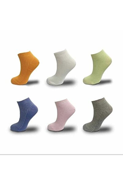footmania 6 чифта дамски екстра меки пастелно оребрени чорапи (безшевни пръсти)