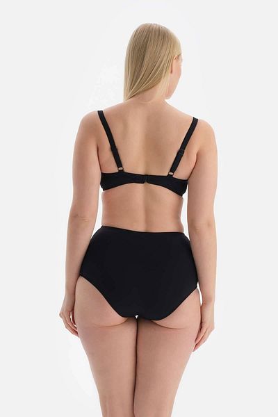 Dagi Schwarz-grünes Korsett-Bikinioberteil