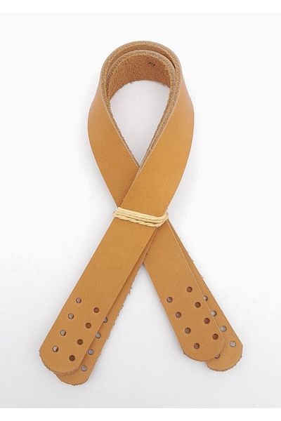 angel çanta aksesuar 35X2 cm Tan Colored Real Leather - Double Handle Open