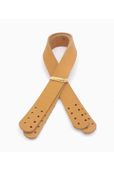 angel çanta aksesuar 35X2 cm Tan Colored Real Leather - Double Handle Open