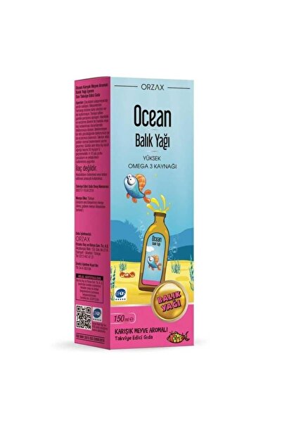 Ocean Omega3 Şurup 150 ml - Karışık Meyve Aromalı