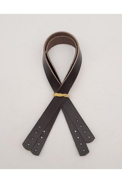 angel çanta aksesuar Αξεσουάρ Angel Bag Πραγματικό δέρμα 35X1,2 cm Καφέ λαβή τσάντας