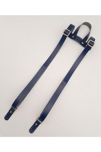angel çanta aksesuar Αξεσουάρ τσάντας από γνήσιο δέρμα Navy Blue