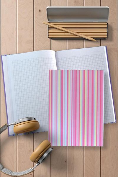 Four Office دفتر ملاحظات ذو غطاء صلب ناعم مقاس 17x24 مكون من 100 ورقة