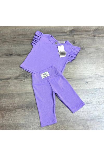 Mars Girl's Tracksuit Set with Lower Top Leggings