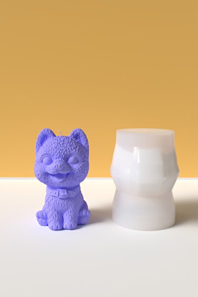 Cageartstudio Dekoratif Mini Köpek Mum silikon kalıp - Mum Yapım Malzemeleri
