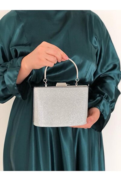 Sh Poly Βραδινή τσάντα φορέματος Çupra με ασημένια λαβή